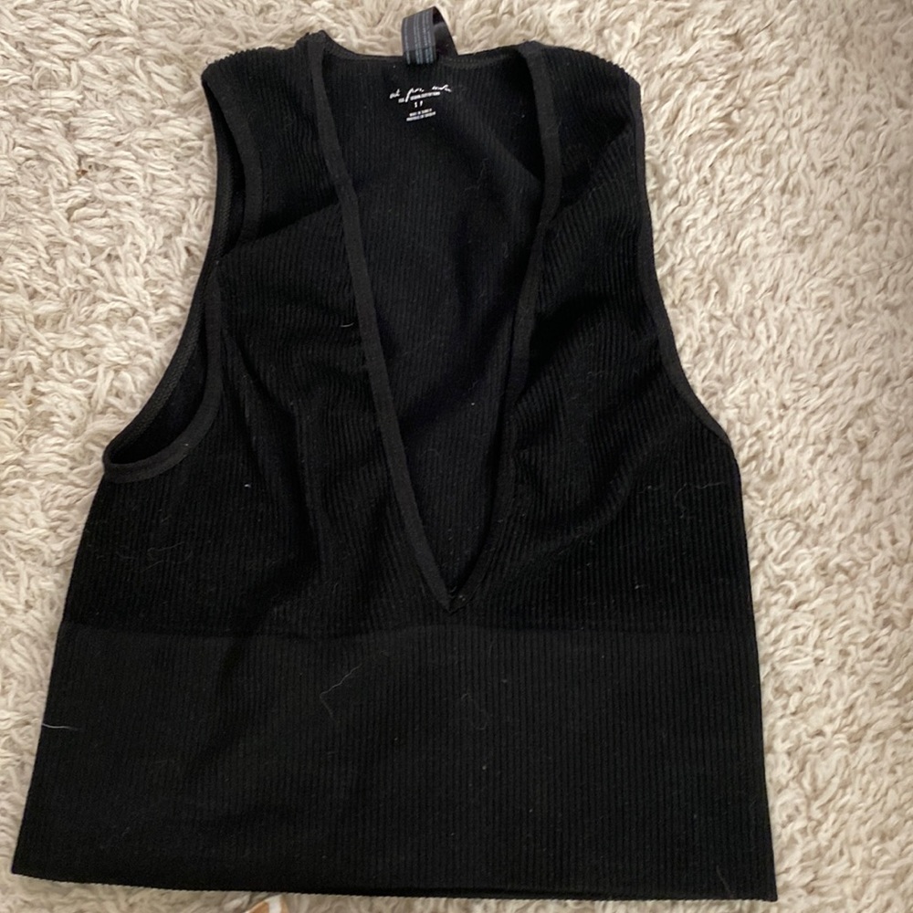 Plunge crop top